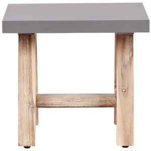 wohnli-moebel-suche-800001106982-1 GARTEN-HOCKER Grau Tonnare Stein Beliani Möbel > Sessel > Hocker Grau