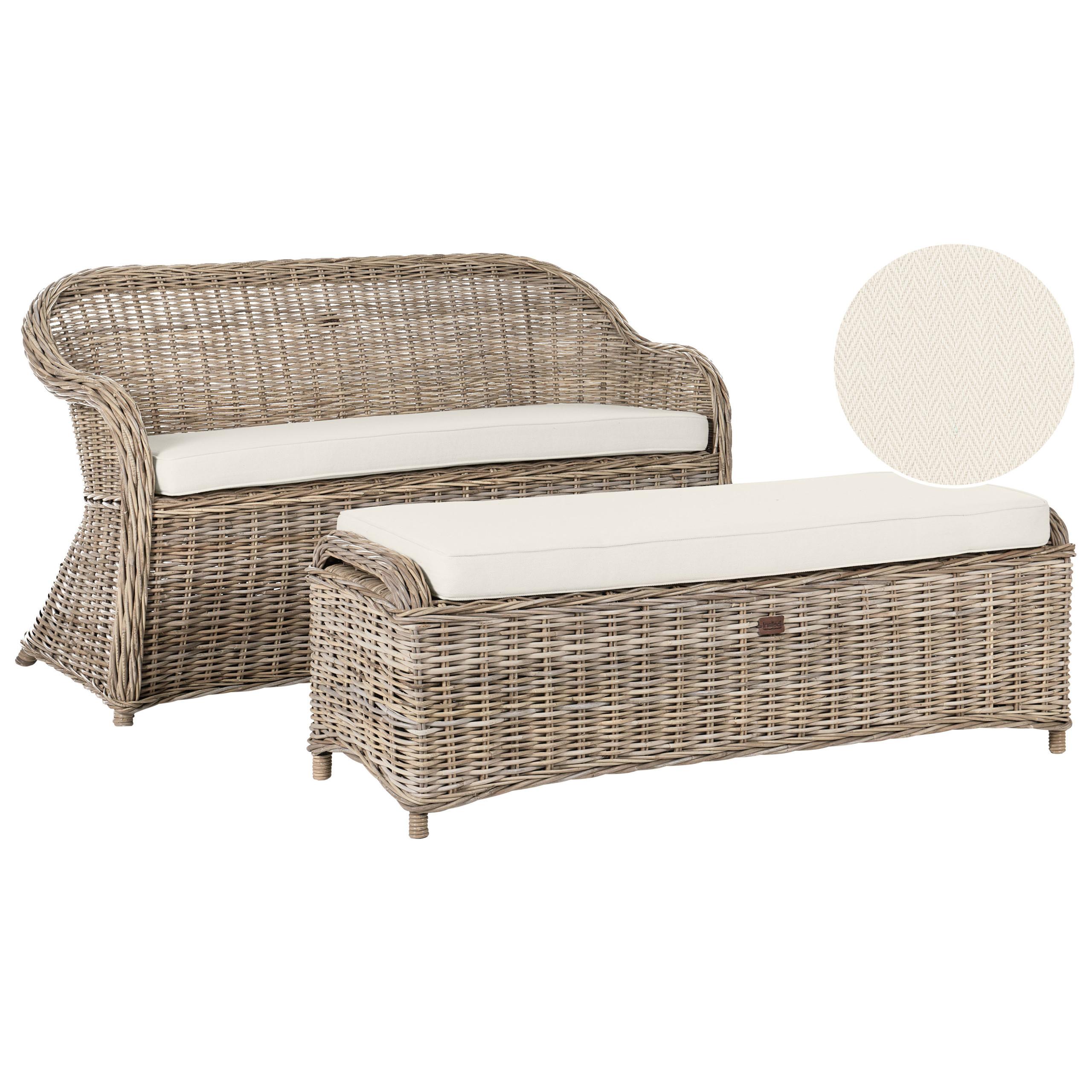 wohnli-moebel-suche-800001106987 Wohnli Möbelsuche - GARTENSOFA 2.5-Sitzer mit Ottomane Naturfarben Susua