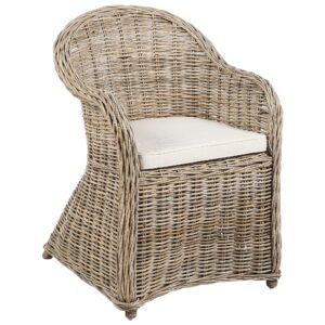 GARTENSESSEL 2er Set Beige Susua II Naturmaterialien Beliani Garten & Outdoor > Gartenmöbel > Gartenstühle Beige