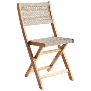 wohnli-moebel-suche-800001107005-1 GARTENSTUHL 2er Set Beige Prossedi Holz Beliani Garten & Outdoor > Gartenmöbel > Gartenstühle Beige