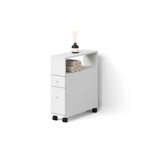 wohnli-moebel-suche-800001107315 Wohnli Möbelsuche - BADSCHRANK Fucino Weiß 18 x 61.6 cm mit 2 Schubladen