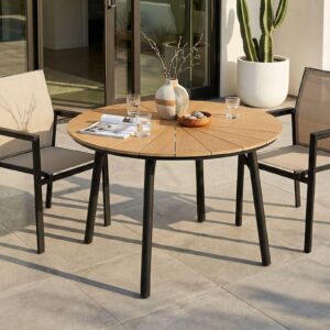 wohnli-moebel-suche-800001108371-1 GARTENTISCH AGAPE schwarz/natur Metall, Metall IDIMEX Garten & Outdoor > Gartenmöbel > Gartentische Schwarz