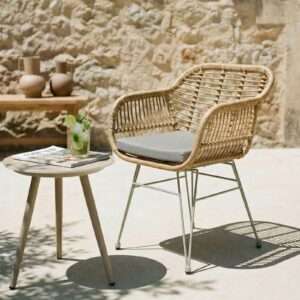 wohnli-moebel-suche-800001108450-1 GARTENSTUHL PARAMO braun Metall, Textil IDIMEX Garten & Outdoor > Gartenmöbel > Gartenstühle Grau