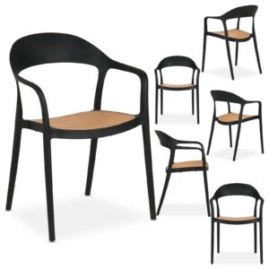 Wohnli Möbelsuche - GARTENSTÜHLE LAVANDA 6er-Set schwarz
