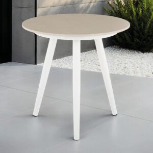 wohnli-moebel-suche-800001108926-1 BEISTELLTISCH ROSALIA weiß/beige Metall, Metall IDIMEX Möbel > Tische > Beistelltische Weiß