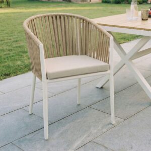 wohnli-moebel-suche-800001110600-1 GARTENSTUHL ISOLA 6ER-SET Textil, Metall IDIMEX Garten & Outdoor > Gartenmöbel > Gartenstühle Beige