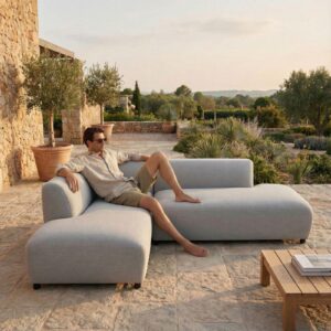 wohnli-moebel-suche-800001110612-1 GARTENSOFA CALABRIA hellgrau Kunststoff IDIMEX Garten & Outdoor > Gartenmöbel Grau