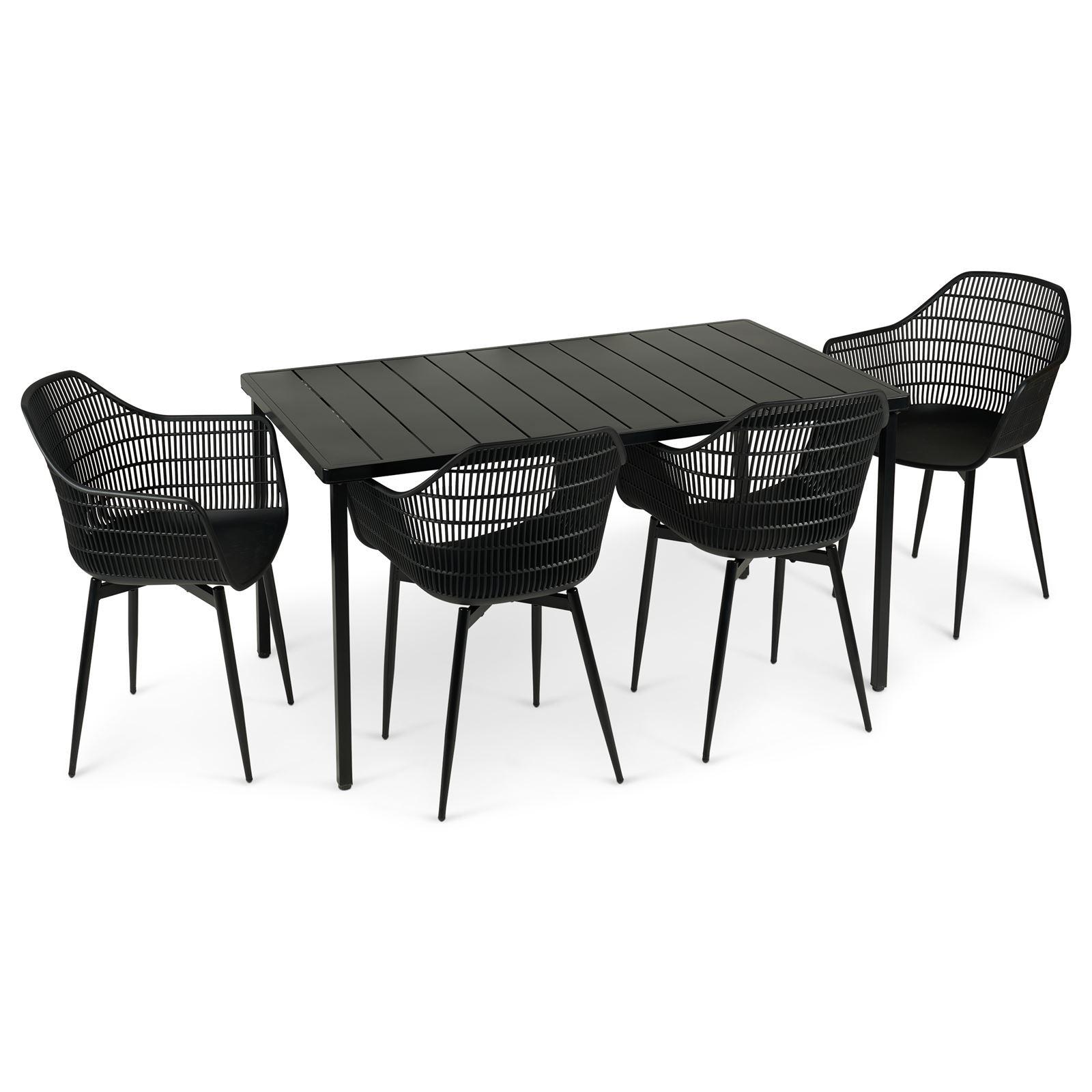 wohnli-moebel-suche-800001110662 Wohnli Möbelsuche - GARTENMÖBEL SET MARGHERITA 5er Set schwarz