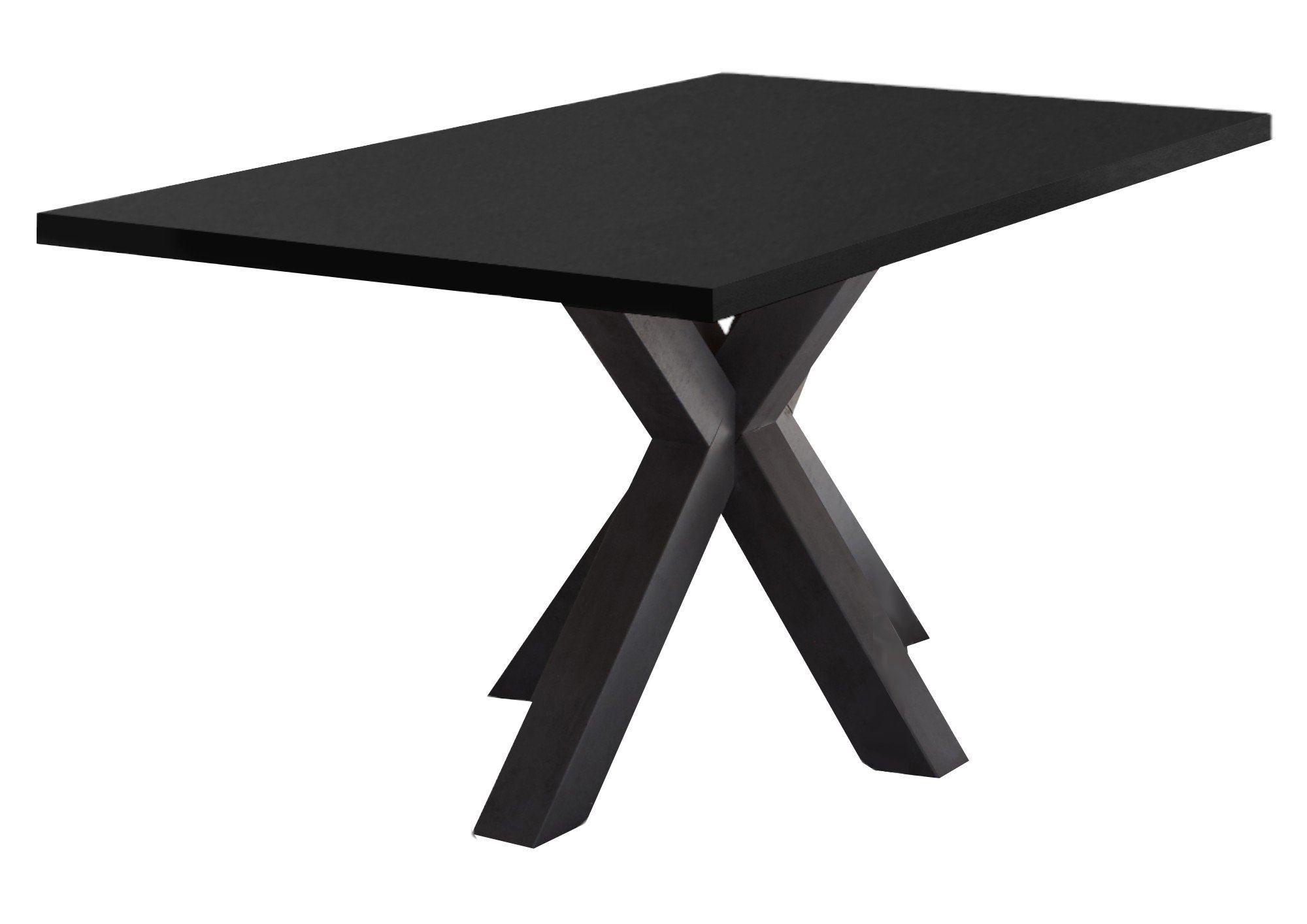 Wohnli Möbelsuche - ESSZIMMERTISCH Elda 2 140 x 90 x 75 Esstisch Schwarzstahl