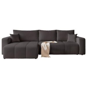 Wohnli Möbelsuche - ECKSOFA PEDRO mit Schlaffunktion und Bettkasten Anthrazit