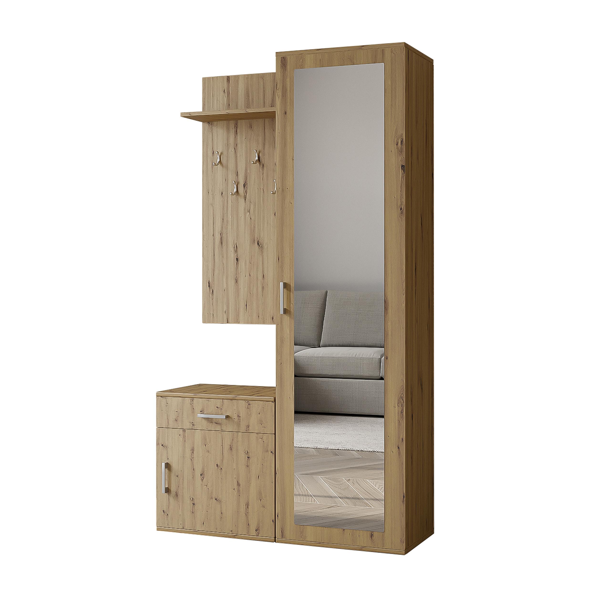 wohnli-moebel-suche-800001124089 Wohnli Möbelsuche - GARDEROBENSCHRANK Magnola Eiche 100/180