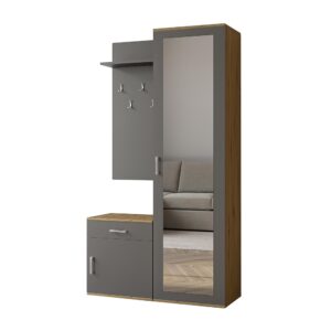 wohnli-moebel-suche-800001124102 Wohnli Möbelsuche - GARDEROBENSCHRANK Magnola Artisan Grau 100/180