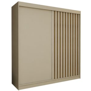 wohnli-moebel-suche-800001124178 Wohnli Möbelsuche - SCHWEBETÜRENSCHRANK Cabinio Beige Eiche Artisan 200/216/61 cm – Modern
