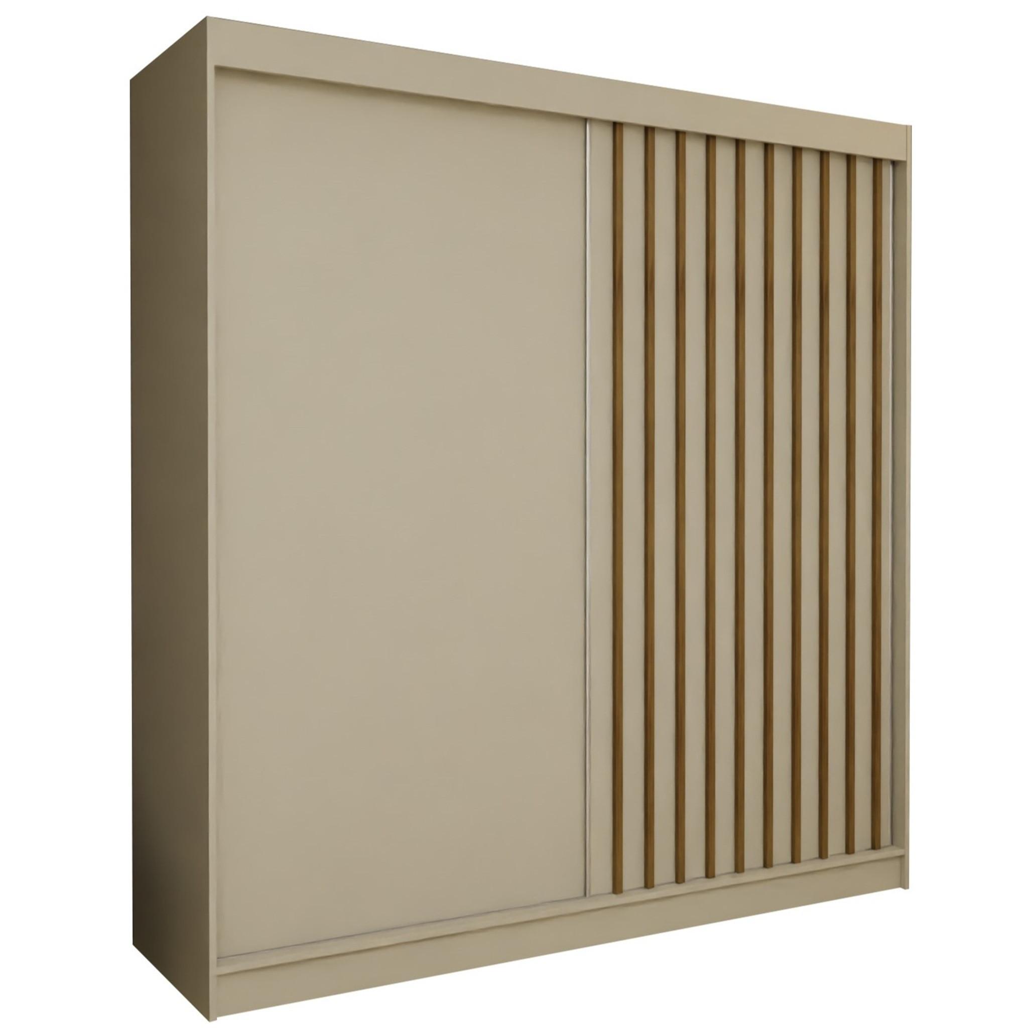Wohnli Möbelsuche - SCHWEBETÜRENSCHRANK Cabinio Beige Eiche Artisan 200/216/61 cm – Modern