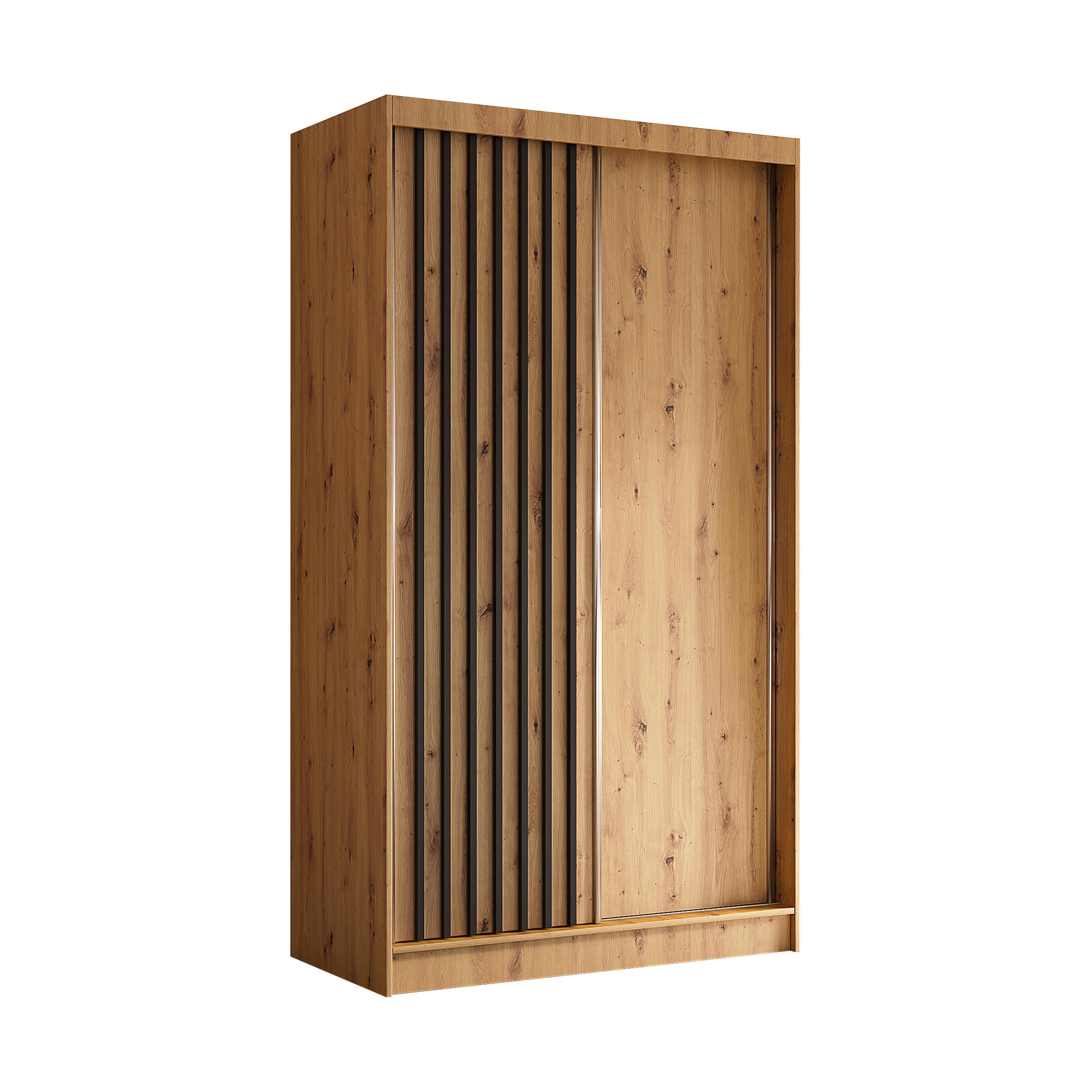 Wohnli Möbelsuche - SCHWEBETÜRENSCHRANK Cabinio Eiche Artisan 120/216/61 cm – Modern