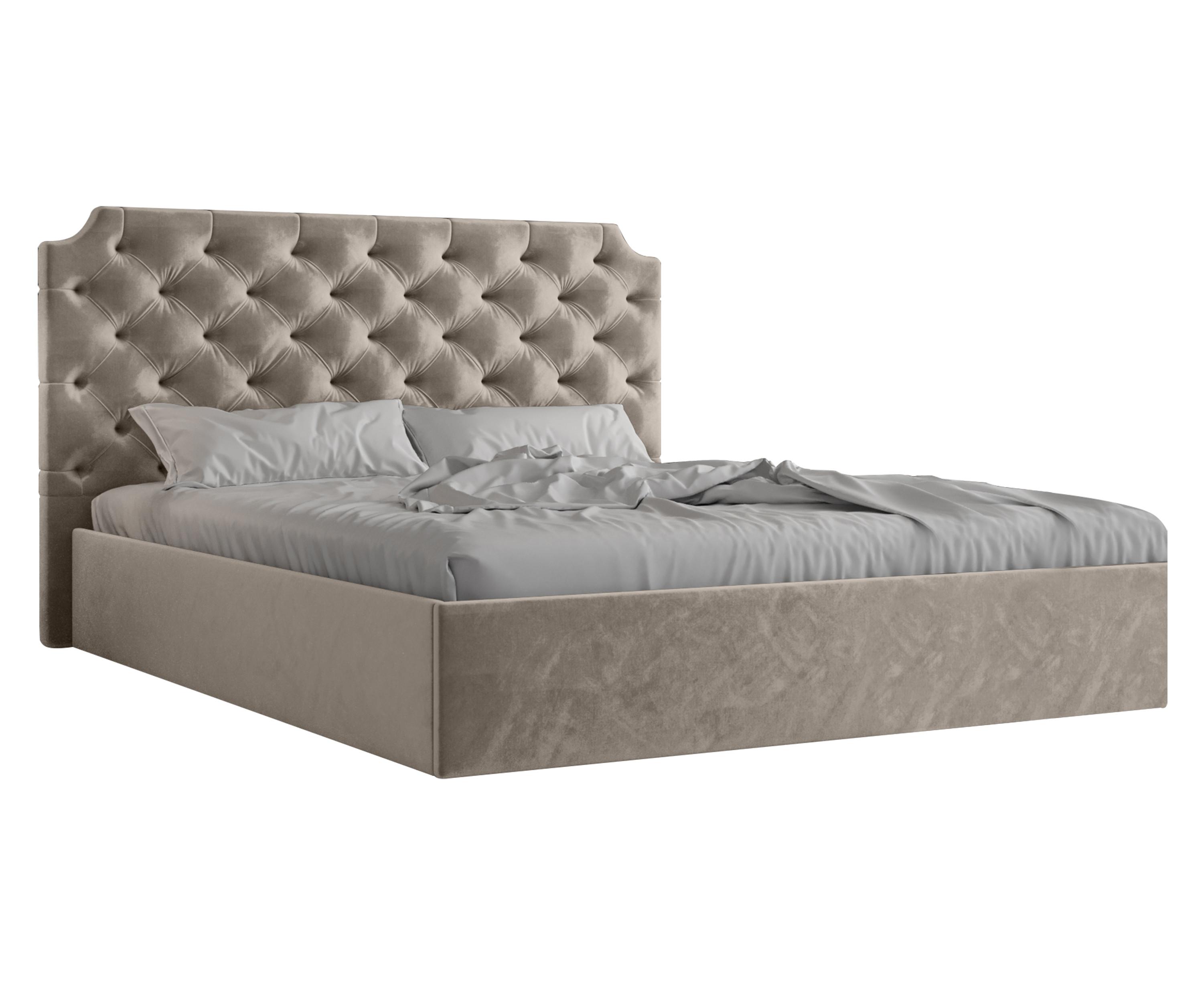 wohnli-moebel-suche-800001124347 Wohnli Möbelsuche - POLSTERBETT Tybilla 140/200 cm in Beige – mit Bettkasten und luxuriösem Stil