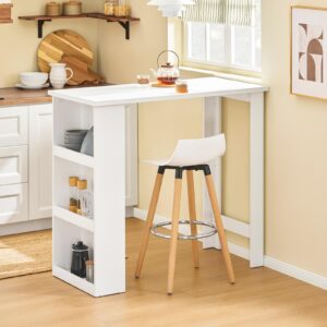 BARTISCH Weiß Holzwerkstoff SoBuy Möbel > Tische > Bartische Weiß