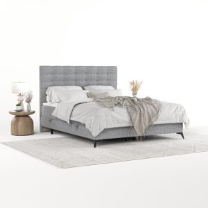 wohnli-moebel-suche-800001127744-1 BOXBETT Niro 180/200 cm Grau im Riva Stoff Textil AltaBeds Möbel > Betten > Boxspringbetten Grau