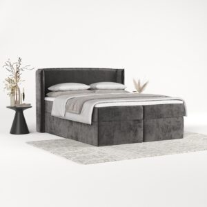 BOXBETT Viva 180/200 cm Anthrazit im Lotta Stoff Textil AltaBeds Möbel > Betten > Boxspringbetten Anthrazit