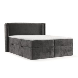 Wohnli Möbelsuche - BOXBETT Viva 180/200 cm Anthrazit im Lotta Stoff