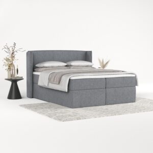 BOXBETT Viva 140/200 cm Grau im Neve Stoff Textil AltaBeds Möbel > Betten > Boxspringbetten Grau