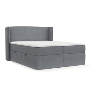 Wohnli Möbelsuche - BOXBETT Viva 140/200 cm Grau im Neve Stoff