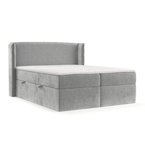 wohnli-moebel-suche-800001127765 Wohnli Möbelsuche - BOXBETT Viva 200/200 cm Hellgrau im Lotta Stoff