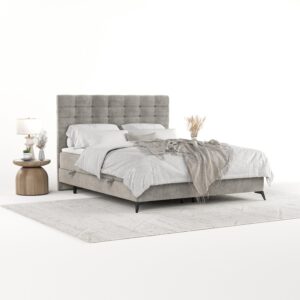 wohnli-moebel-suche-800001127788-1 BOXBETT Niro 120/200 cm Hellbeige im Bonita Stoff Textil AltaBeds Möbel > Betten > Boxspringbetten Beige
