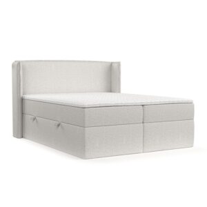 Wohnli Möbelsuche - BOXBETT Viva 200/200 cm Hellbeige im Riva Stoff