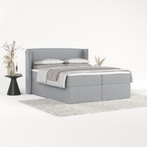 wohnli-moebel-suche-800001127797-1 BOXBETT Viva 160/200 cm Grau im Riva Stoff Textil AltaBeds Möbel > Betten > Boxspringbetten Grau