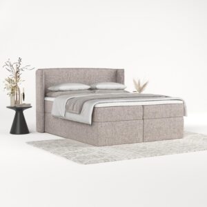 BOXBETT Viva 160/200 cm Beige im Neve Stoff Textil AltaBeds Möbel > Betten > Boxspringbetten Beige