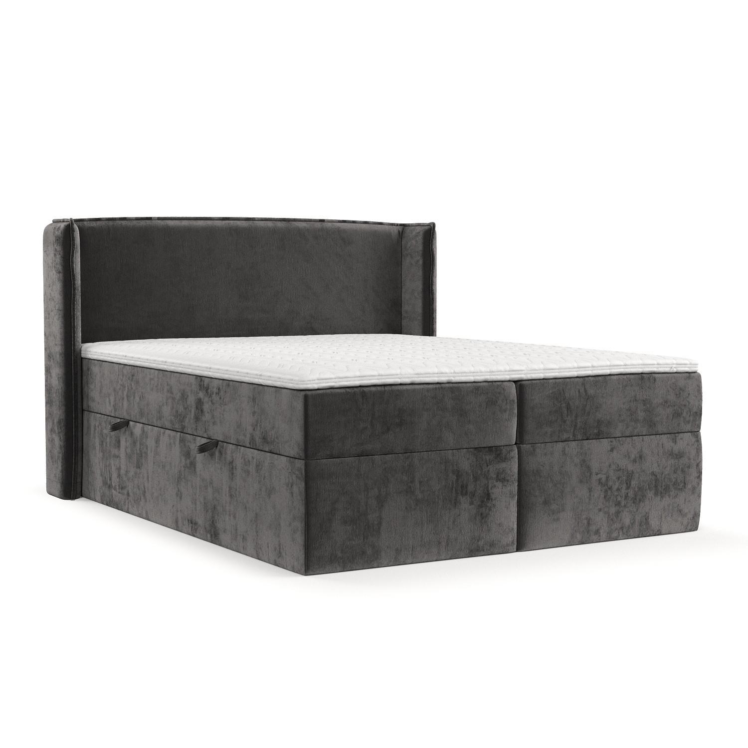 wohnli-moebel-suche-800001127801 Wohnli Möbelsuche - BOXBETT Viva 200/200 cm Anthrazit im Lotta Stoff