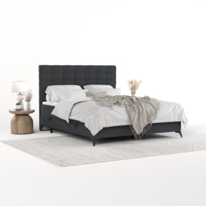 BOXBETT Niro 120/200 cm Anthrazit im Riva Stoff Textil AltaBeds Möbel > Betten > Boxspringbetten Anthrazit