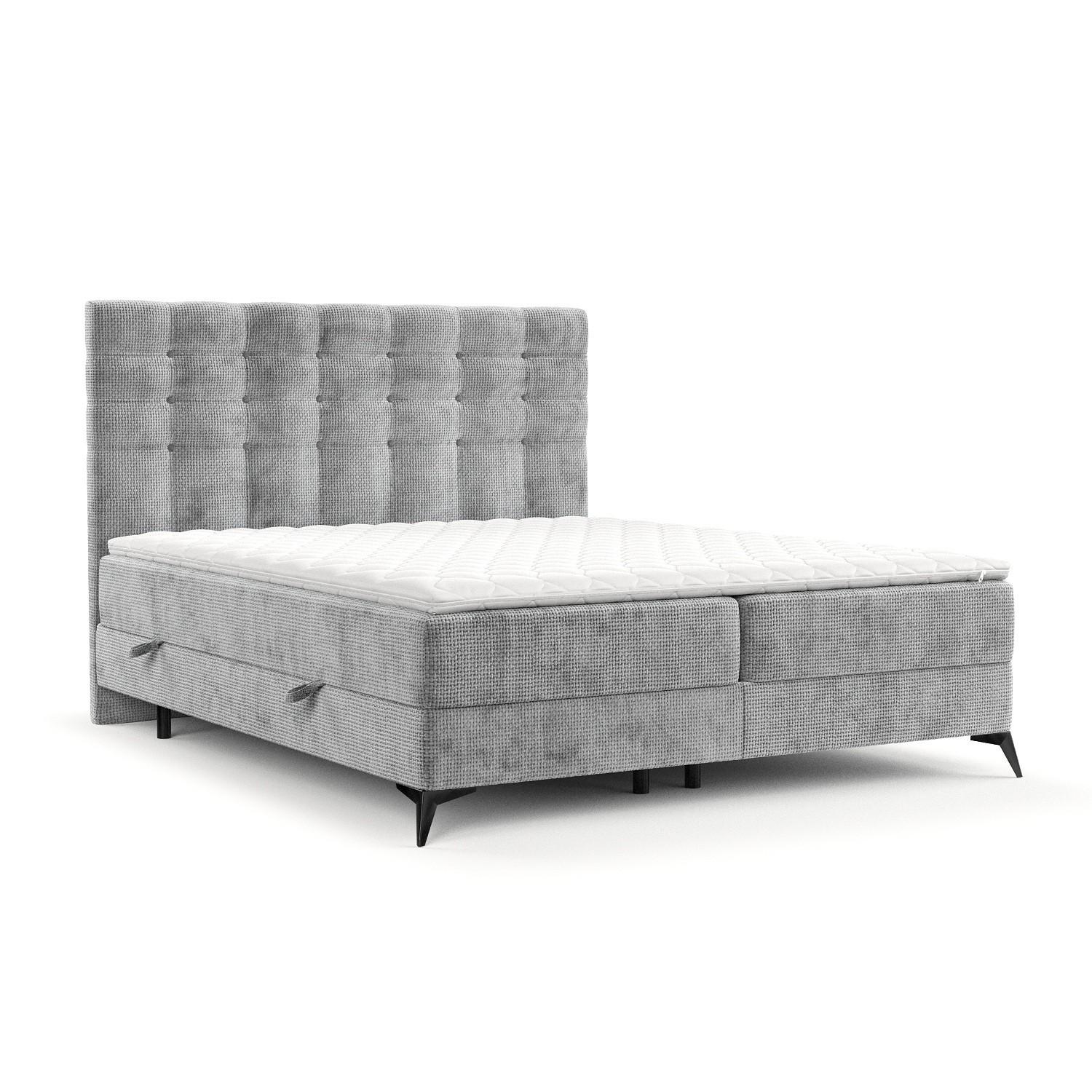 wohnli-moebel-suche-800001127818 Wohnli Möbelsuche - BOXBETT Niro 120/200 cm Hellgrau im Bonita Stoff