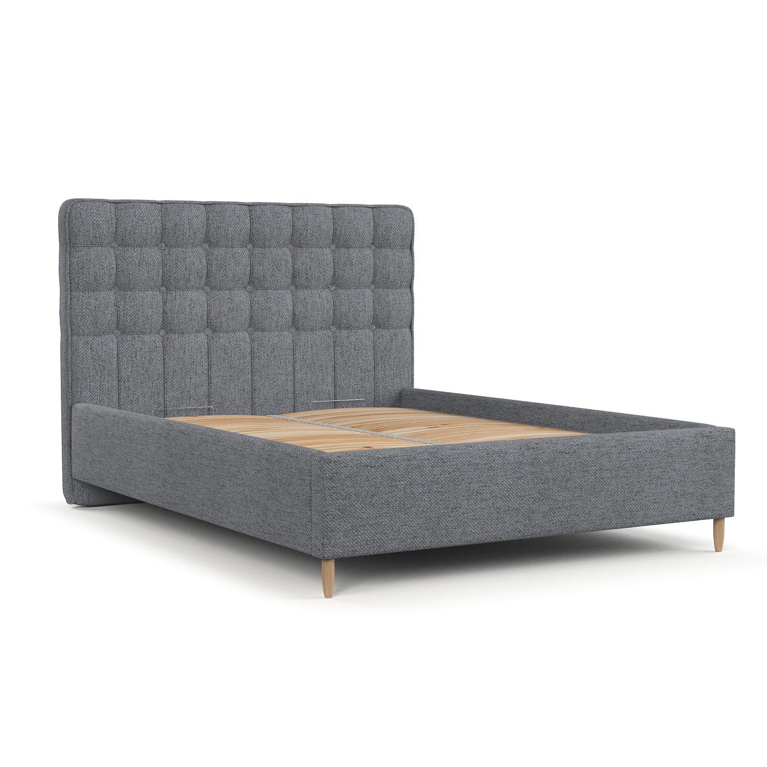 wohnli-moebel-suche-800001127840 Wohnli Möbelsuche - POLSTERBETT Paloma 180/200 cm Grau im Neve Stoff
