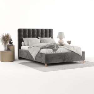 POLSTERBETT Paloma 180/200 cm Anthrazit im Lotta Stoff Textil AltaBeds Möbel > Betten > Polsterbetten Anthrazit