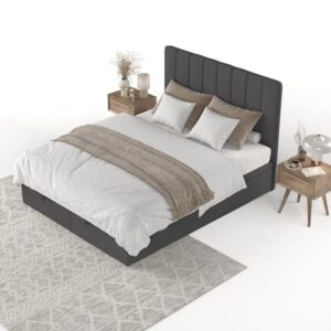 wohnli-moebel-suche-800001127853-1 POLSTERBETT Vienna mit Stauraum 160/200 cm Anthrazit im Megan Stoff Textil AltaBeds Möbel > Betten > Polsterbetten Anthrazit