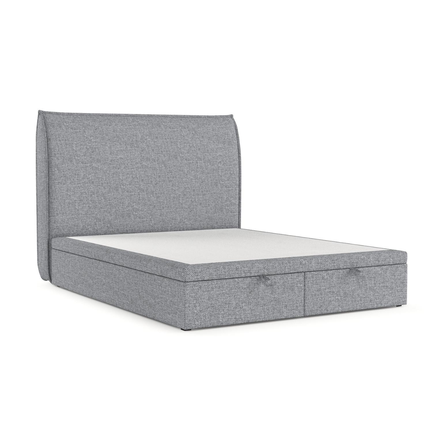 wohnli-moebel-suche-800001127854 Wohnli Möbelsuche - POLSTERBETT Tuvalu mit Stauraum 140/200 cm Grau im Alta Stoff