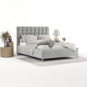 POLSTERBETT Paloma 180/200 cm Hellgrau im Lotta Stoff Textil AltaBeds Möbel > Betten > Polsterbetten Grau