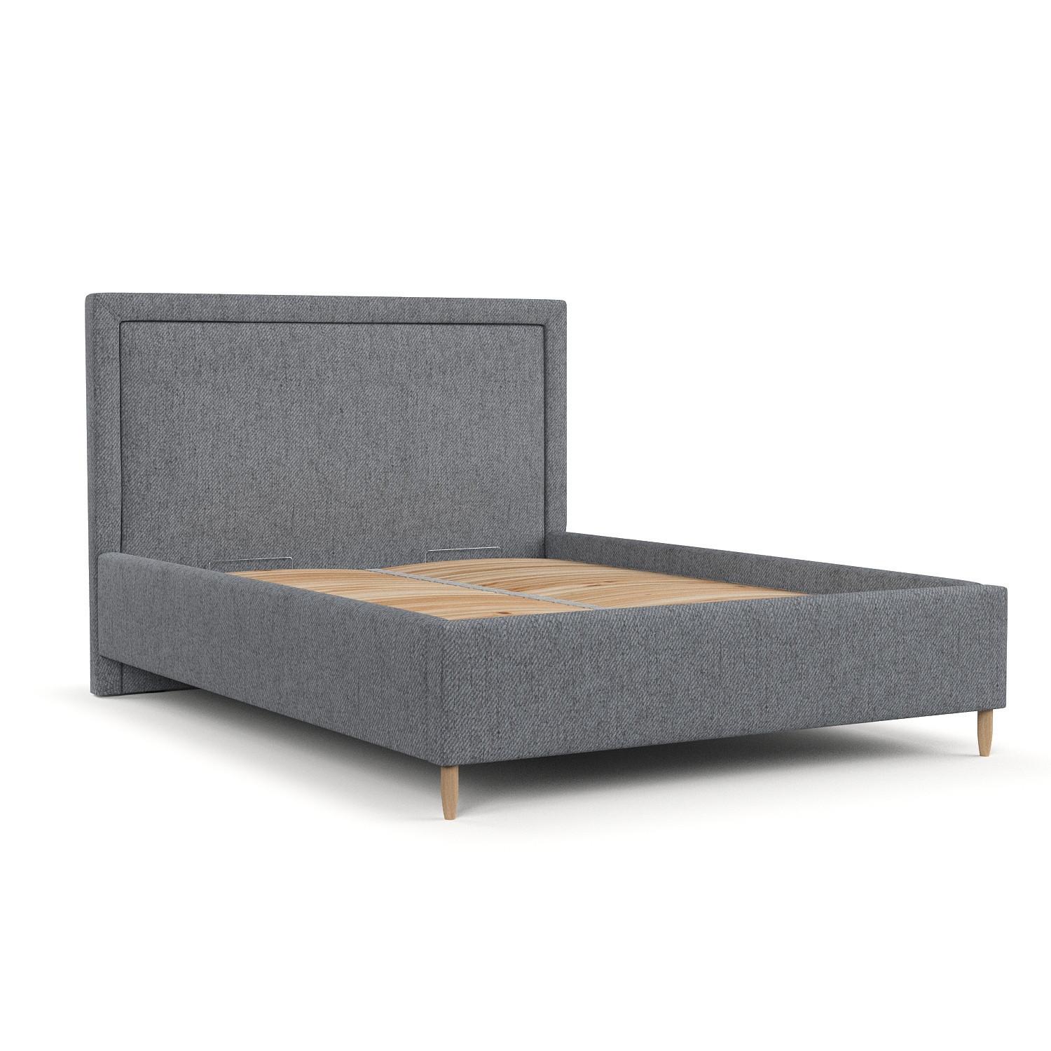 wohnli-moebel-suche-800001127868 Wohnli Möbelsuche - POLSTERBETT Vega 160/200 cm Grau im Neve Stoff