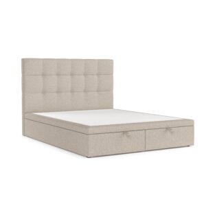 wohnli-moebel-suche-800001127873-1 POLSTERBETT Guam mit Stauraum 180/200 cm Hellbeige im Megan Stoff Textil AltaBeds Möbel > Betten > Polsterbetten Beige