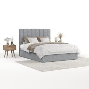 wohnli-moebel-suche-800001127917 Wohnli Möbelsuche - POLSTERBETT Vienna mit Stauraum 140/200 cm Grau im Alta Stoff
