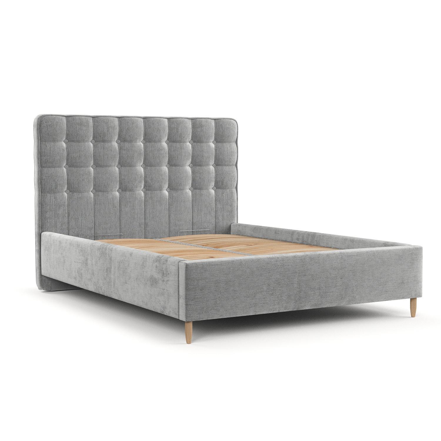 wohnli-moebel-suche-800001127922 Wohnli Möbelsuche - POLSTERBETT Paloma 160/200 cm Hellgrau im Lotta Stoff