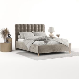 wohnli-moebel-suche-800001127946-1 POLSTERBETT Paloma 140/200 cm Beige im Lotta Stoff Textil AltaBeds Möbel > Betten > Polsterbetten Beige