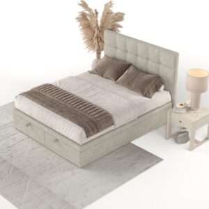 POLSTERBETT Guam mit Stauraum 180/200 cm Beige im Alta Stoff Textil AltaBeds Möbel > Betten > Polsterbetten Beige