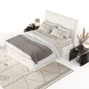 wohnli-moebel-suche-800001127969-1 POLSTERBETT Tuvalu mit Stauraum 120/200 cm Creme im Alta Stoff Textil AltaBeds Möbel > Betten > Polsterbetten Weiß