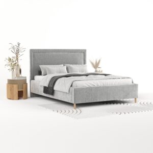 wohnli-moebel-suche-800001127998-1 POLSTERBETT Vega 140/200 cm Hellgrau im Lotta Stoff Textil AltaBeds Möbel > Betten > Polsterbetten Grau
