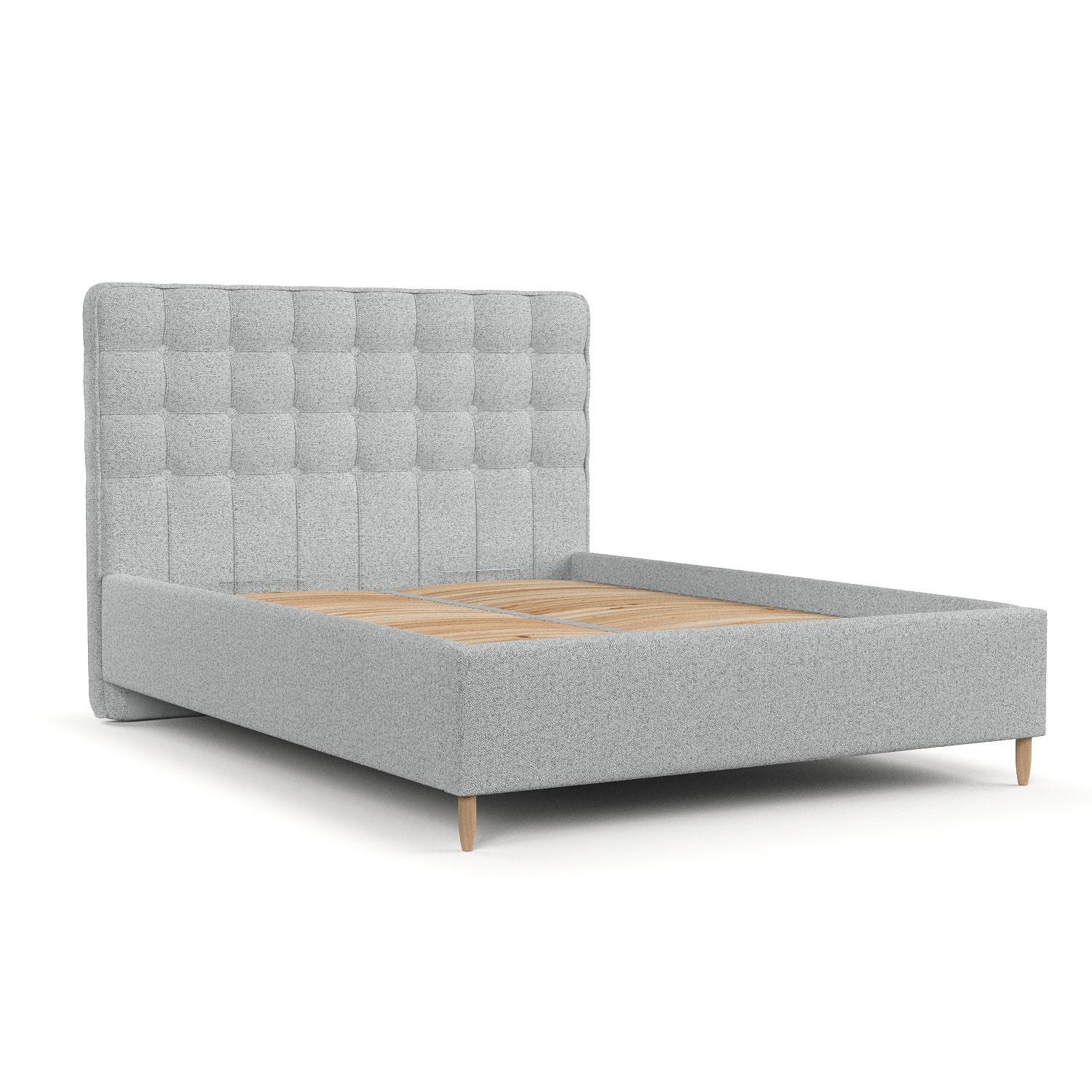 wohnli-moebel-suche-800001128004 Wohnli Möbelsuche - POLSTERBETT Paloma 160/200 cm Hellgrau im Riva Stoff