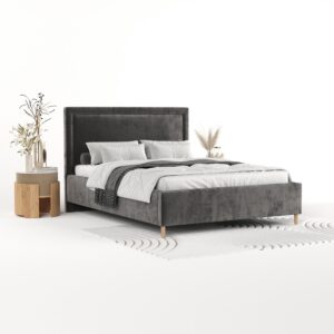 POLSTERBETT Vega 140/200 cm Anthrazit im Lotta Stoff Textil AltaBeds Möbel > Betten > Polsterbetten Anthrazit