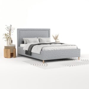 POLSTERBETT Vega 160/200 cm Grau im Riva Stoff Textil AltaBeds Möbel > Betten > Polsterbetten Grau